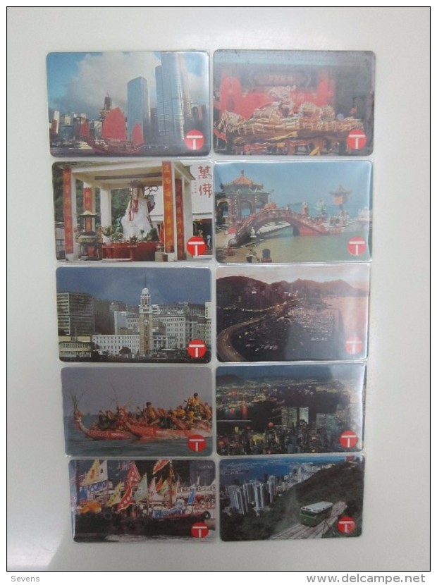 Autelca Phonecard Landscape Series I,set Of 10, All With 50$ Facevalue,used, See Description - Hongkong