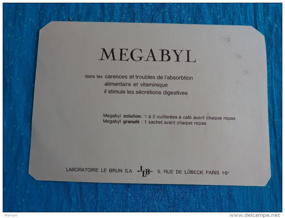 Publicite Megabyl Laboratoire Le Brun -dessin Jean Bellus  (ça Fend Le Coeur De Voir Ces Pauvres Gars De La Cavalerie - Advertising