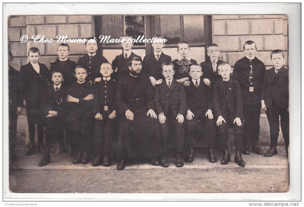 HAUT RHIN 68 - PHOTO DE CLASSE - ECOLE DE GARCONS - CARTE PHOTO - Ecoles