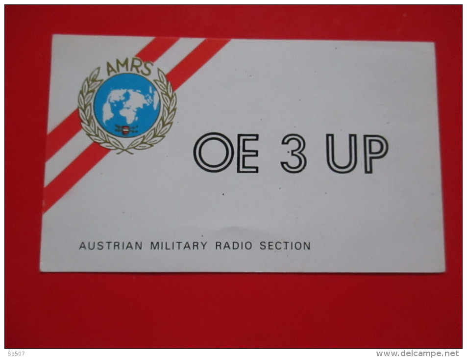 Q1-Postcard-Austrian Military Radio Station- Radio Card OE 3 UP - Radio