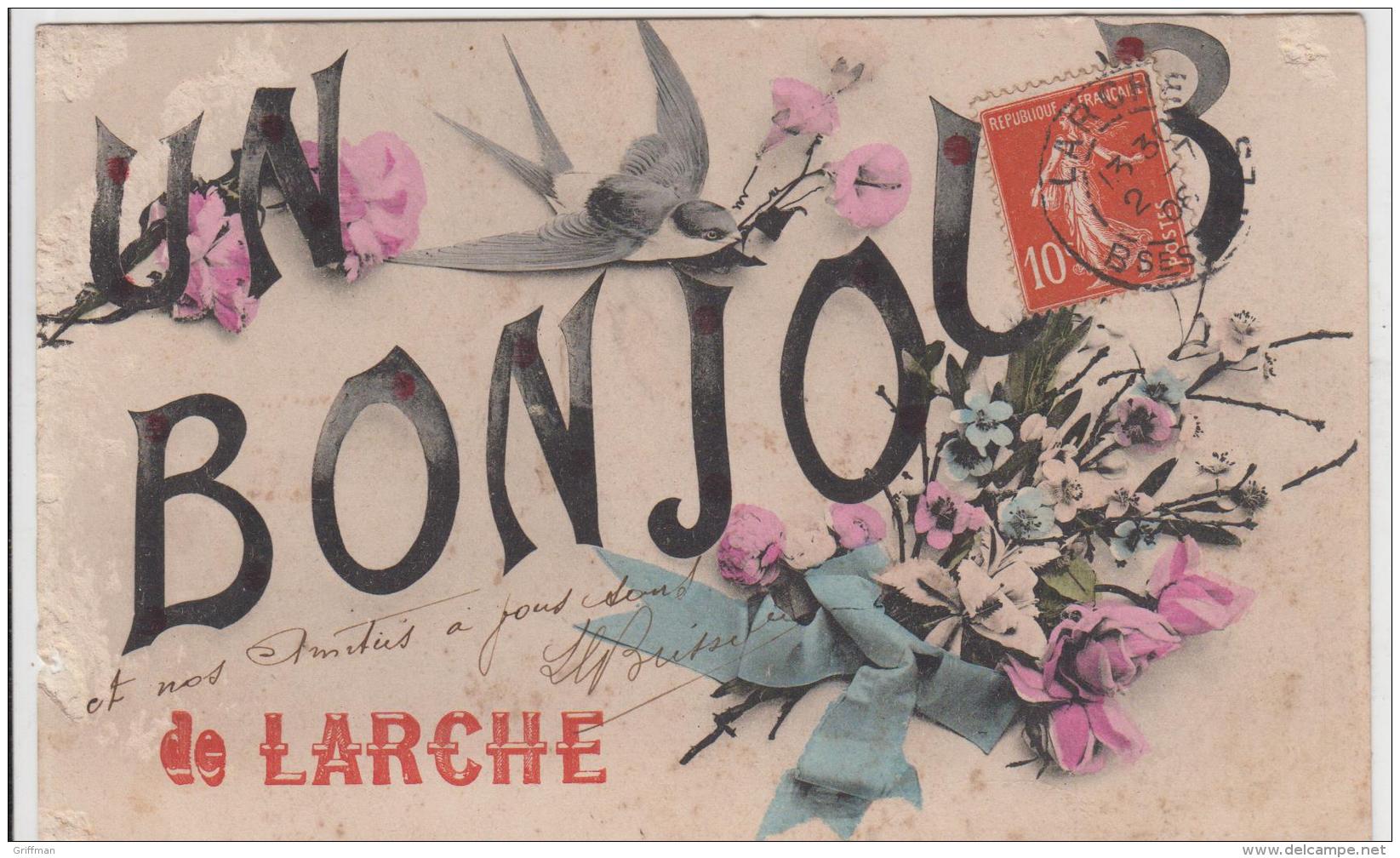 UN BONJOUR DE LARCHE 1908 - Autres & Non Classés