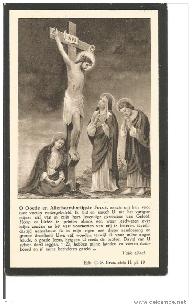Z 17.   ZUSTER MARIA-LEOCADIE  (JEANNETTE KOUWENBERGH) -  °WOENSEL (EINDHOVEN)1845  /  +BORGLOON 1927 - Devotion Images