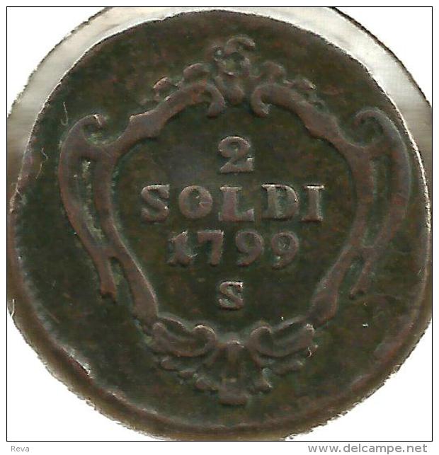 ITALY GORIZIA 2 SOLDI MOTIF FRONT CROWN BACK 1799  VF C-? READ DESCRIPTION CAREFULLY!! - Gorizien