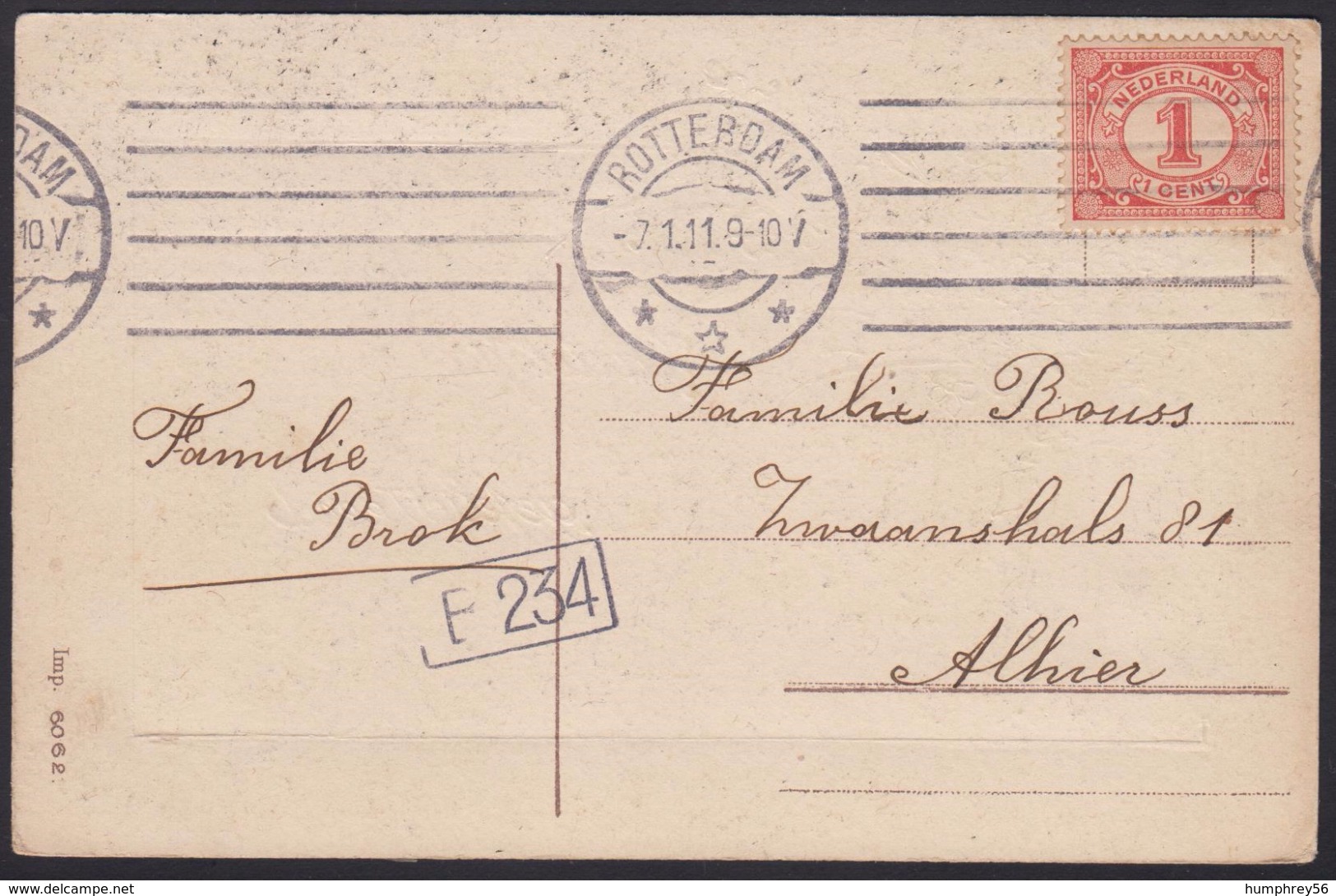 1899 - NEDERLAND - Card + SG 168 + ROTTERDAM + B234 - Brieven En Documenten