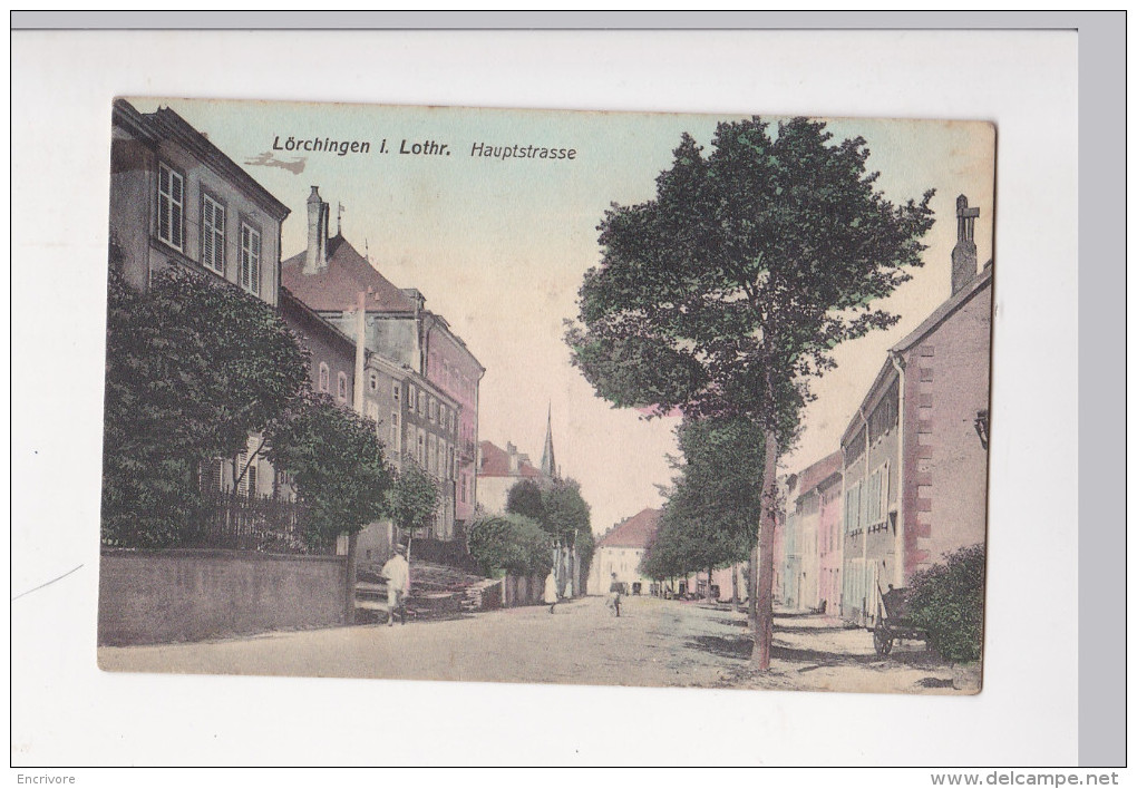 Cpa LORCHINGEN LORQUIN Hauptstrasse Rue Principale 3492 W.S.S. Str - Lorquin