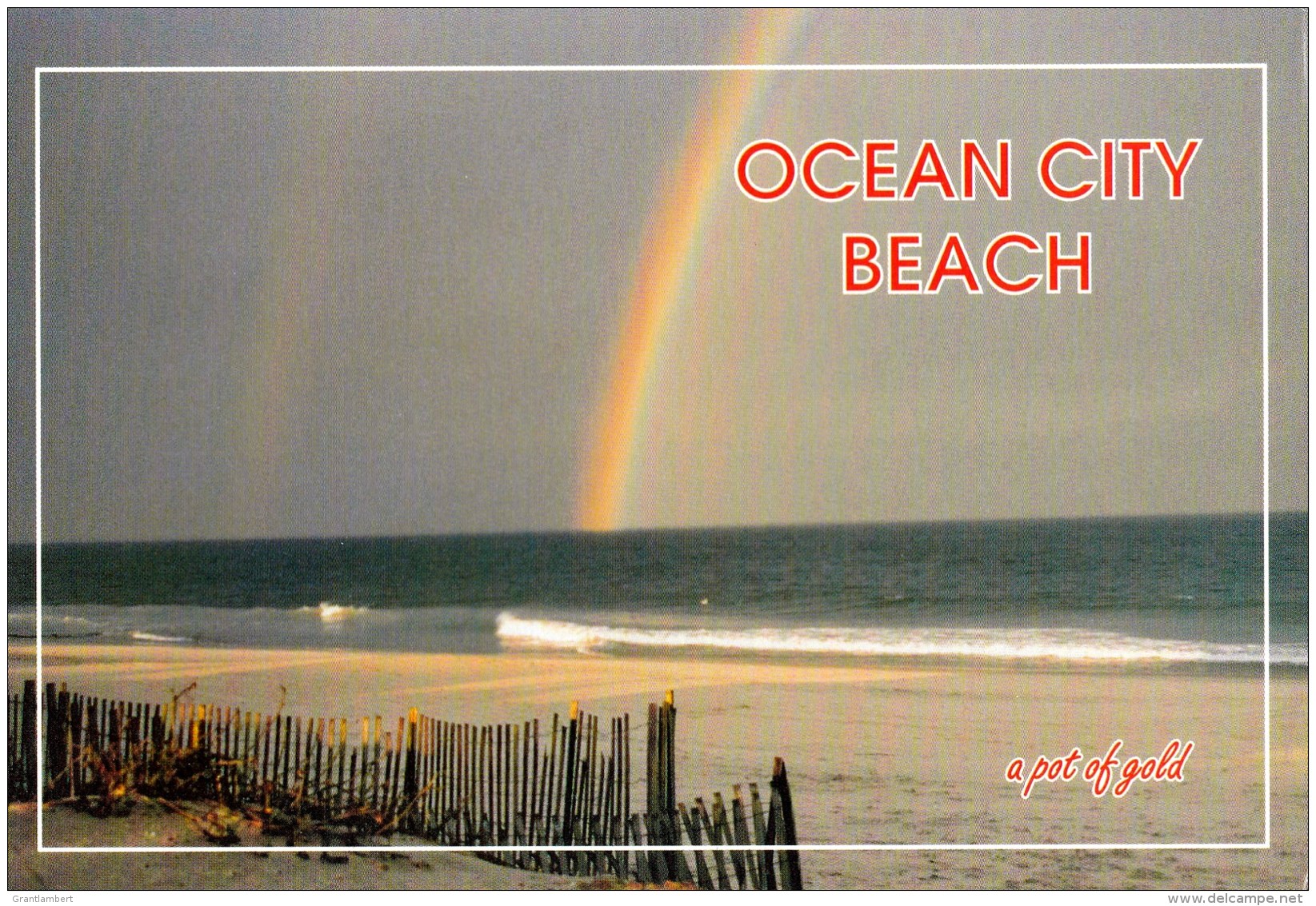 End Of Rainbow, Ocean City Beach, Maryland - Tradewinds L7639E Unused - Ocean City