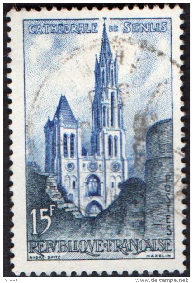 France Oblitération Cachet à Date N° 1165 - Cathédrale De Senlis - Oblitérés