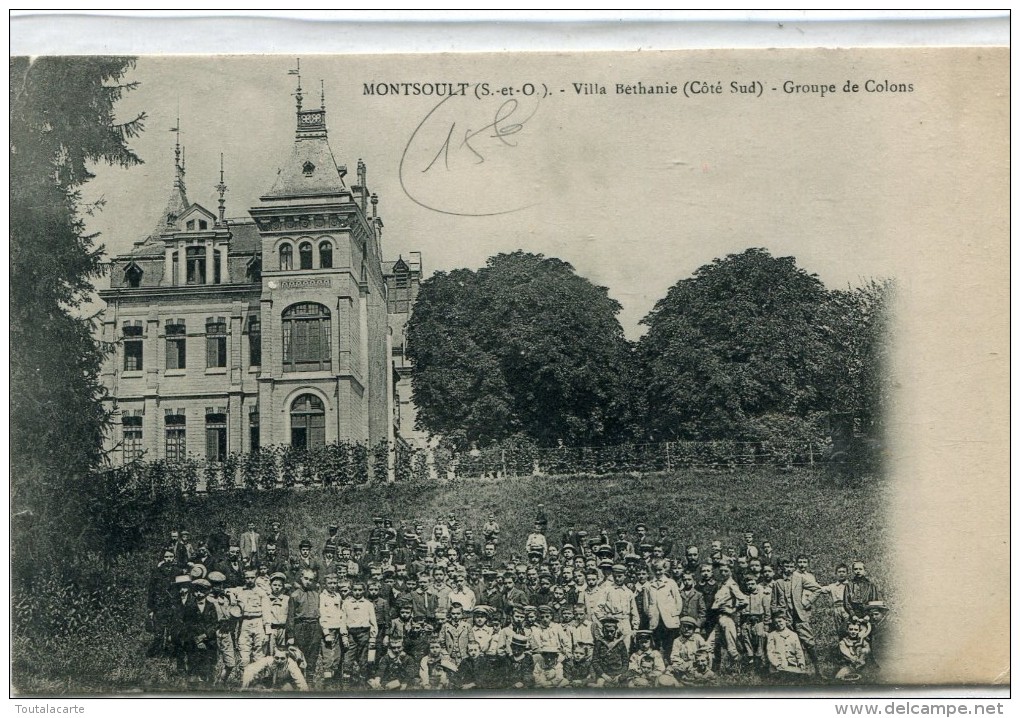 CPA 95  MONTSOULT VILLA BETHANIE GROUPE DE COLONS  1910 - Montsoult