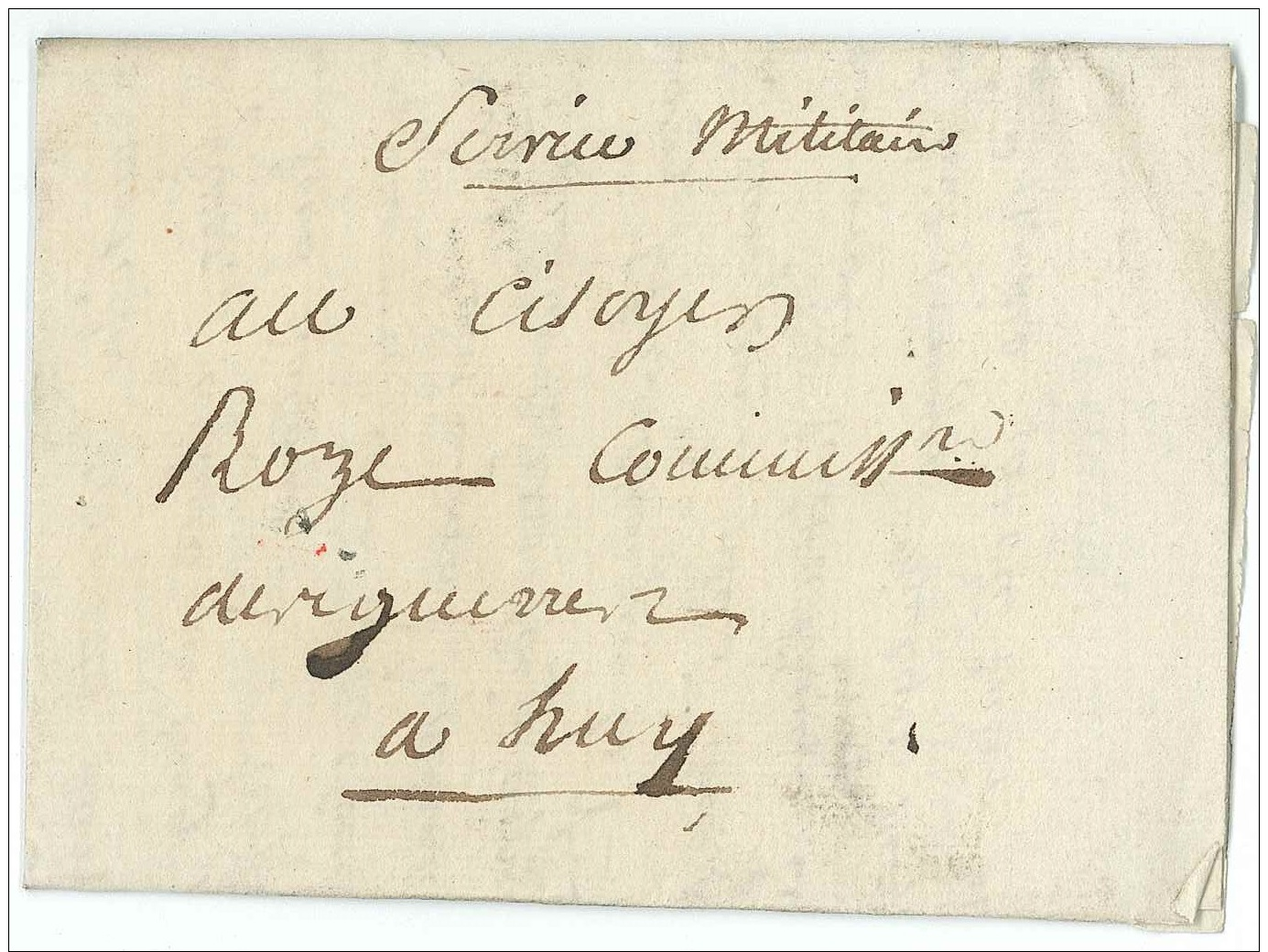 L. Datée De Marche An 3 En "Service Militaire" Pour Huy - 1794-1814 (French Period)