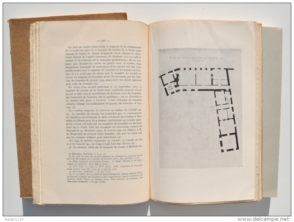 RECHERCHES HISTORIQUES Sur La VILLE DE GOSSELIES - Dom Ursmer Berlière - 3 Volumes (1922, 1932 Et 1975) - Belgique