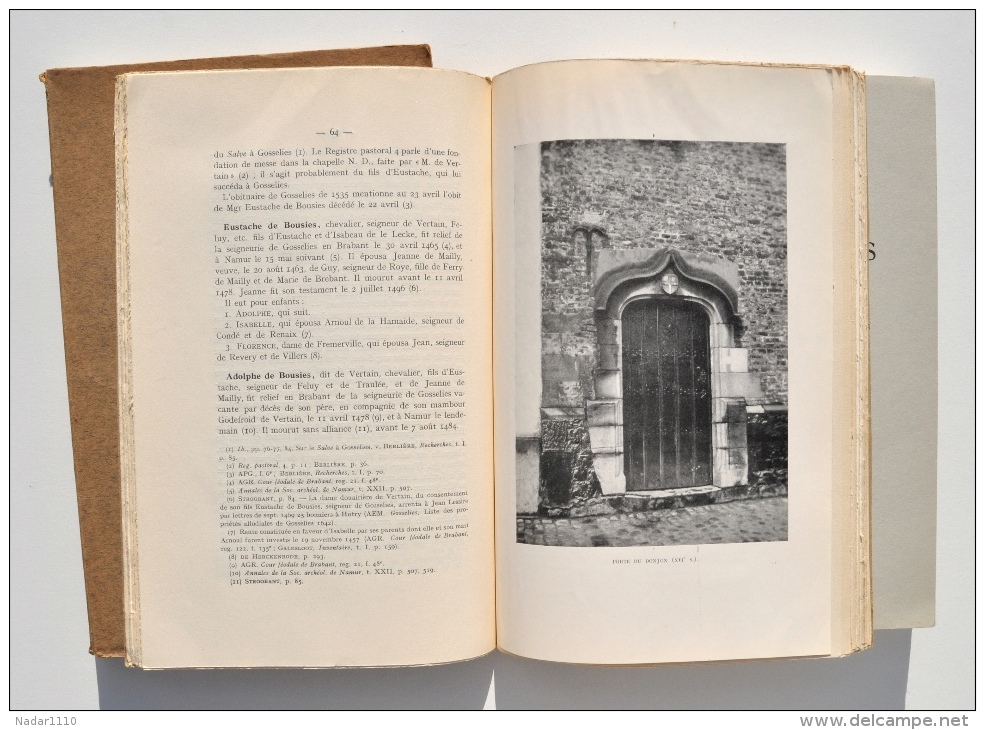 RECHERCHES HISTORIQUES Sur La VILLE DE GOSSELIES - Dom Ursmer Berlière - 3 Volumes (1922, 1932 Et 1975) - Belgique