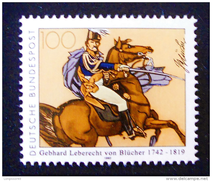 BLÜCHER A CHEVAL 1992 - NEUF ** - YT 1473 - MI 1641 - Unused Stamps