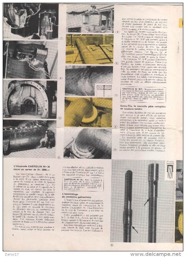 BULLETIN D INFORMATION Société SOUDURE CASTOLIN 1954  INDUSTRIE LOURDE LAUSANNE SUISSE  SOUDEUR GRUE NEW YOYK ELECTRODE - Zwitserland