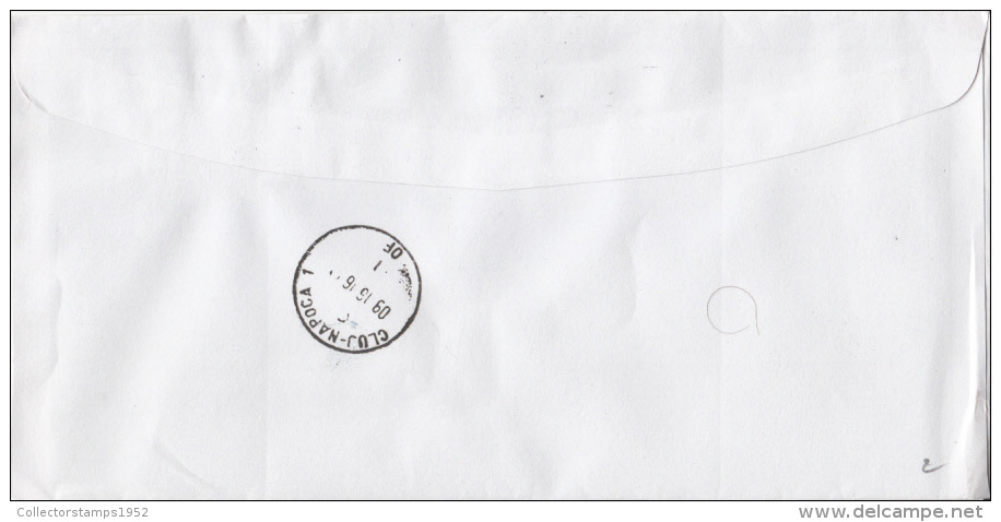 4277FM- CONSTANTIN BRANCUSI, SCULPTOR, STAMPS ON COVER, INSURANCE COMPANY ADVERTISING, 2016, ROMANIA - Lettres & Documents