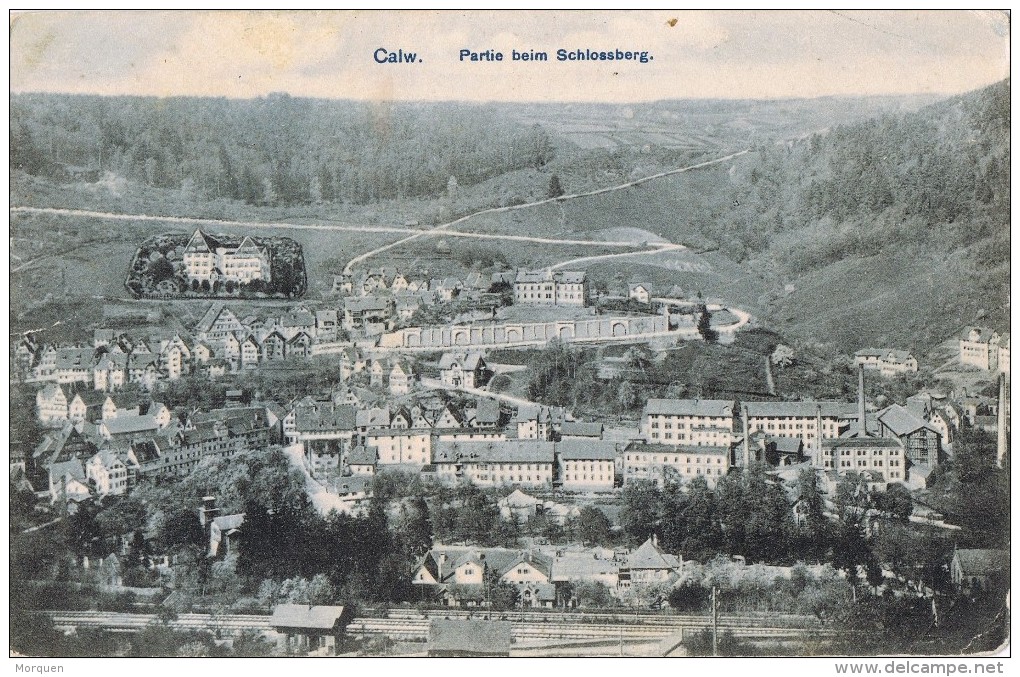 18449. Postal CALW (Aemania Reich) 1909, Partie Beim Schlosssberg - Cartas & Documentos