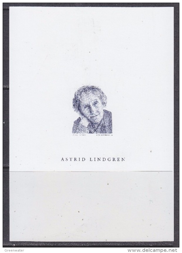 Sweden 2002 Astrid Lindgren Blue Print ** Mnh (30592) - Probe- Und Nachdrucke
