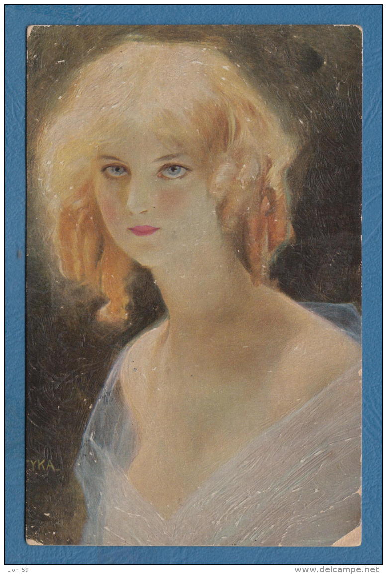 212545 / 1918 -  POSTAGE DUE  SVISHTOV - SOFIA , Bulgaria Bulgarie Bulgarien , Poland Art Tadeusz Styka  - EROTIC GIRL - Timbres-taxe