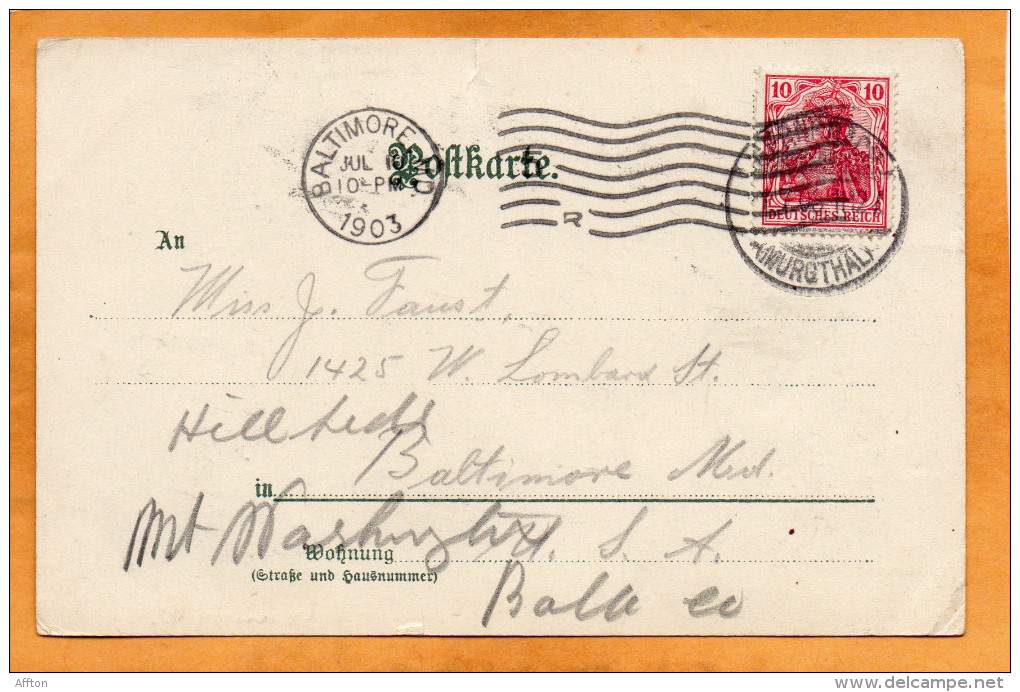 Gruss Aus Gernsbach I Murgthal 1900 Postcard - Gernsbach