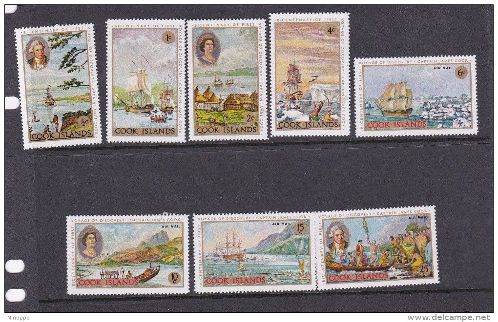 Cook Islands SG 269-276 1968 Bicentenary Capt.Cook First Voyage Mint Hinged - Cookeilanden