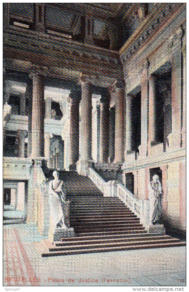 CPA BRUXELLES - PALAIS DE JUSTICE - L'ESCALIER - Autres & Non Classés