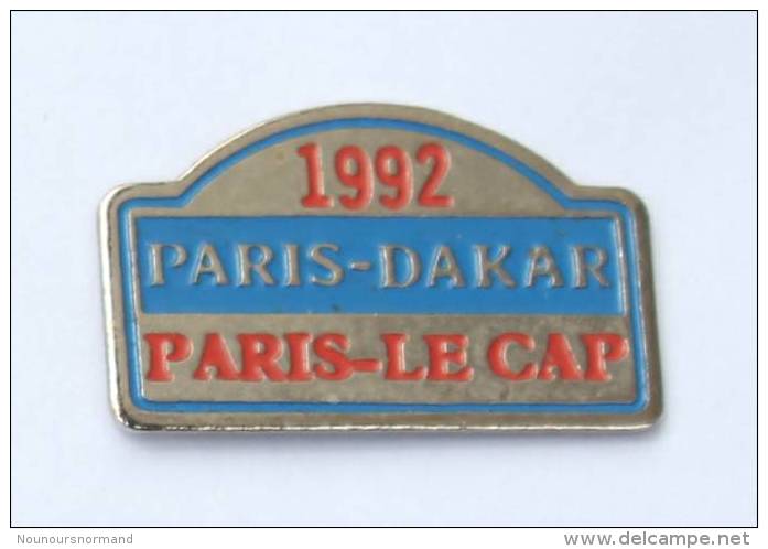 Pin's  PARIS DAKAR - PARIS LE CAP 1992 - A.B - F585 - Arthus Bertrand