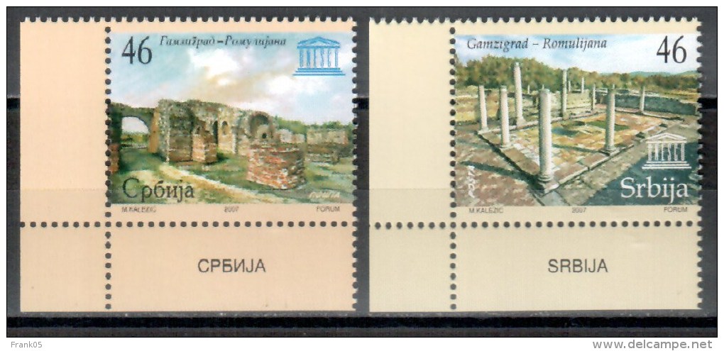 Serbien / Serbia - 2007 Kulturerbe Der Menschheit / World Heritage ** - UNESCO