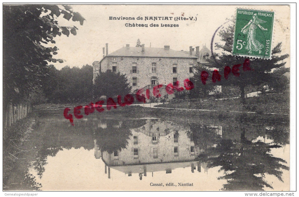 87 - NANTIAT - CHATEAU DES LESZES - LEZES - Nantiat