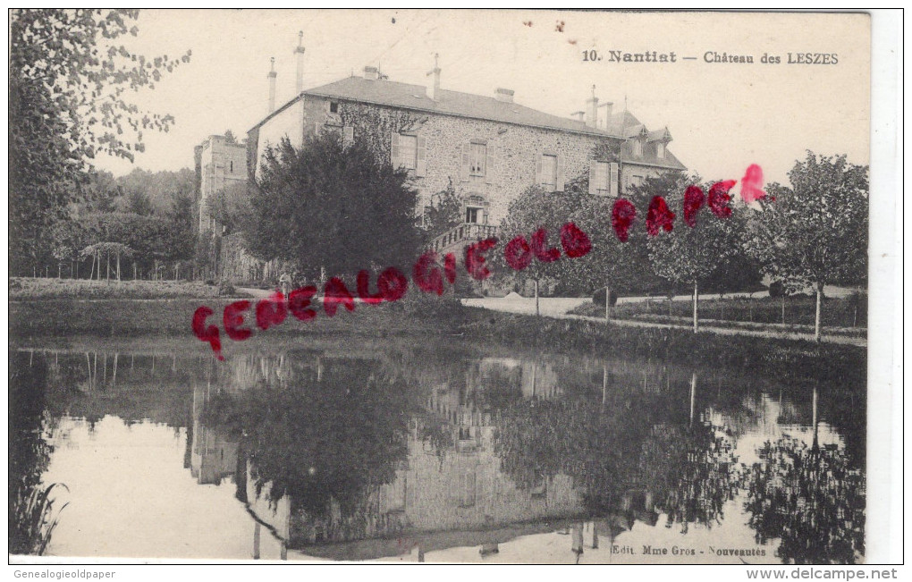 87 - NANTIAT - CHATEAU DES LESZES - LEZES - Nantiat