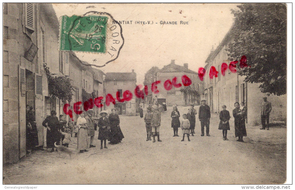 87 - NANTIAT - GRANDE RUE  1916 - Nantiat