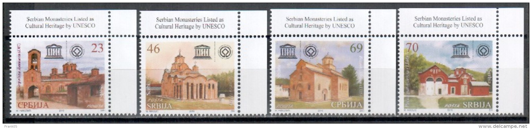 Serbien / Serbia - 2016 Kulturerbe Der Menschheit / World Heritage Kosovo ** - UNESCO