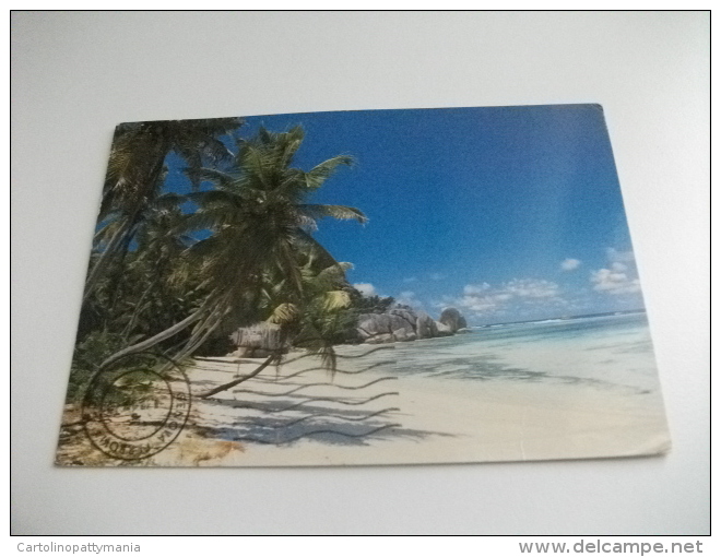 STORIA POSTALE FRANCOBOLLO COMMEMORATIVO UCCELLO BIED SEYCHELLES ANSE SOURCE D'ARGENT LA DIGUE - Seychelles