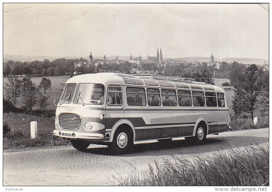 Bus Autobus Skoda 706 RTO Real Photo Postcard Vysoke Myto 1966 - Bus & Autocars