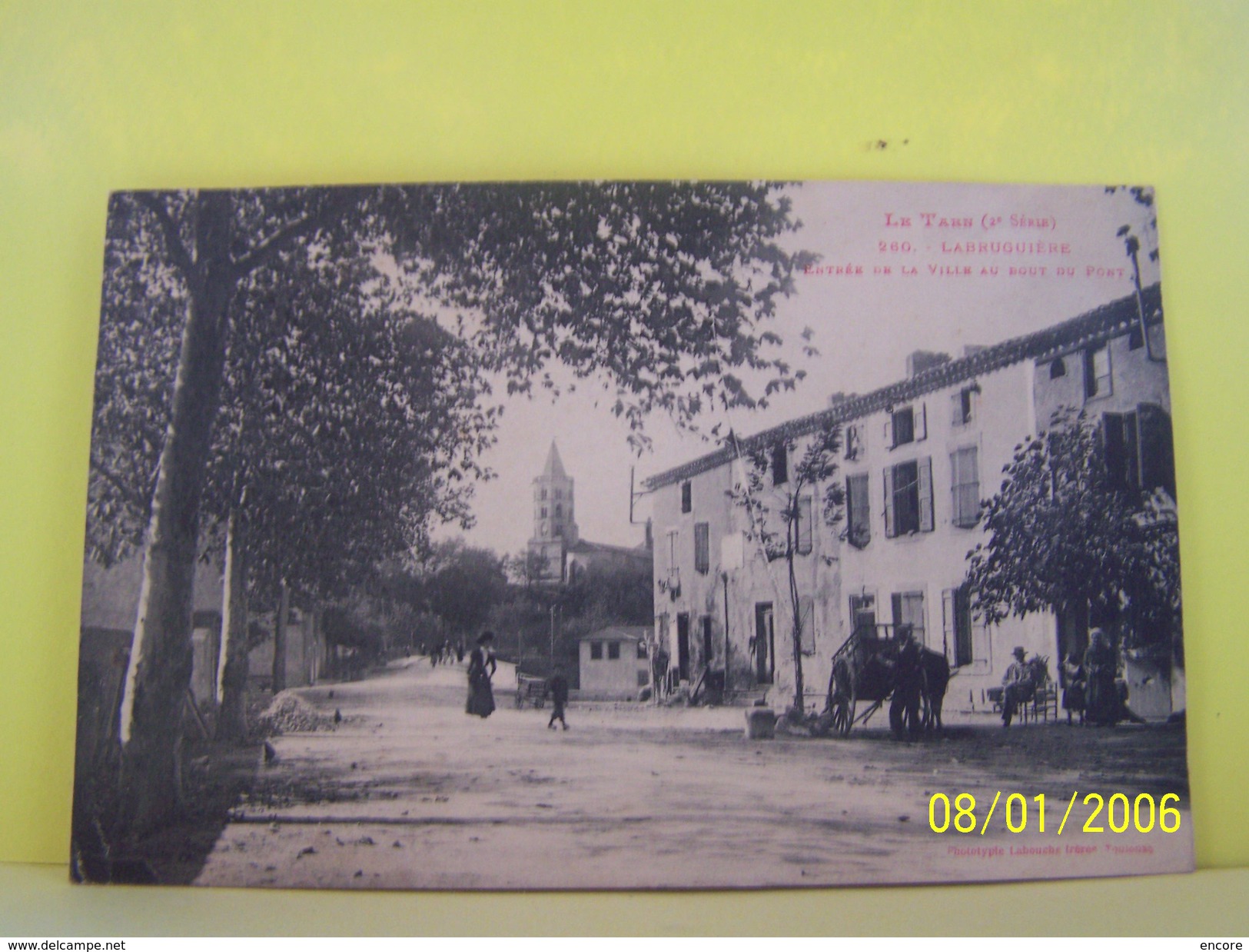 LABRUGUIERE (TARN) ENTREE DE LA VILLE AU BOUT DU PONT.      020PM - Labruguière