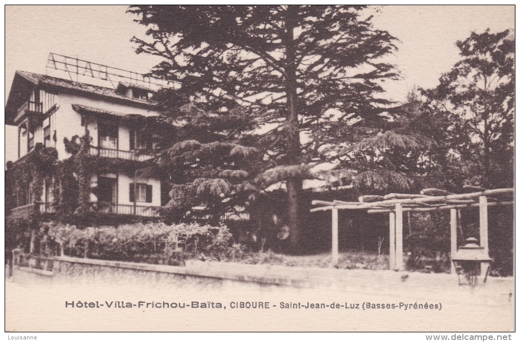 16 / 6 / 368  - HÔTEL-VILLA-BAÏTA,  CIBOURE- SAINT-JEAN-DE-LUZ ( 64 ) - Ciboure