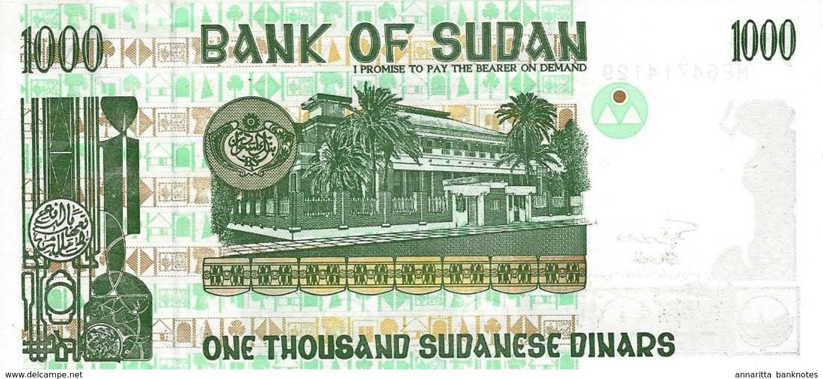 SUDAN 1000 SUDANESE DINARS 1996 P-59a UNC [ SD344b ] - Sudan