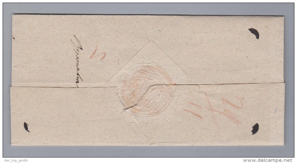 Tschech Heimat Neuhaus Handschriftsstempel 1819-11-30 Vorphila Brief Hülle Nach Budweis - ...-1918 Prephilately