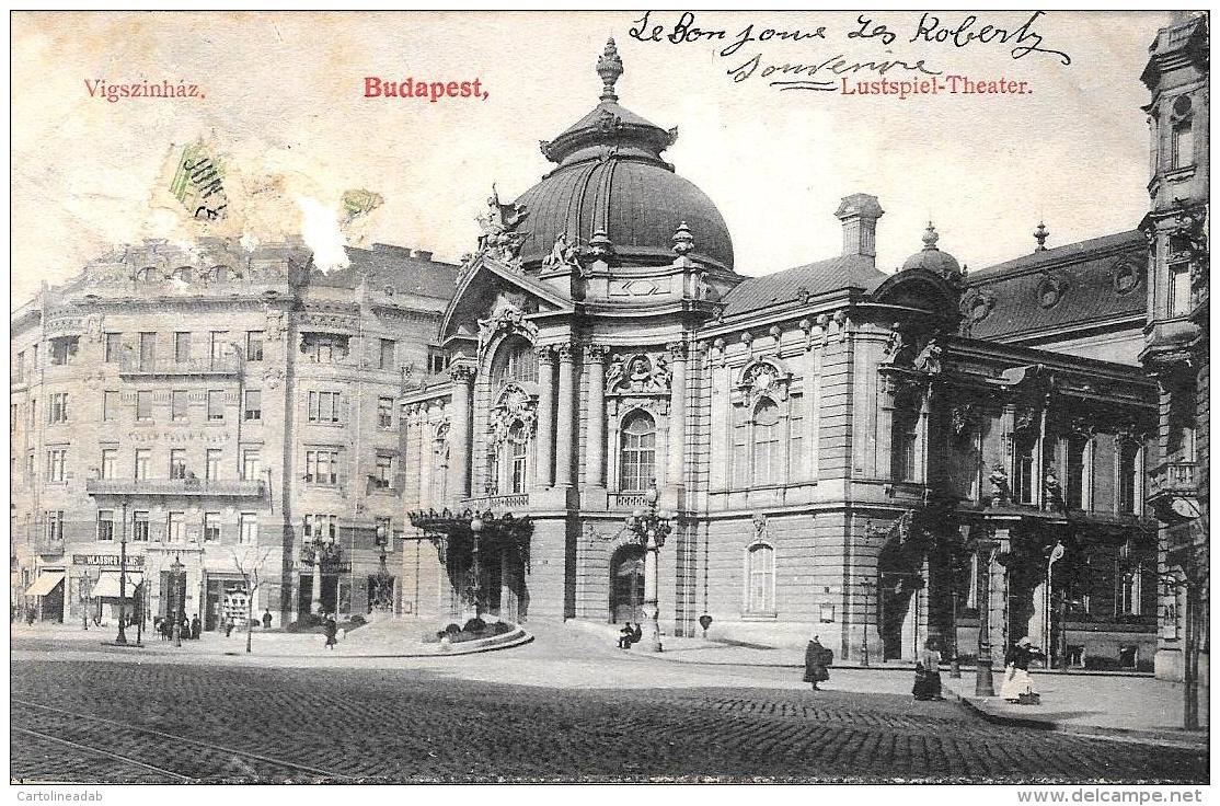 [DC2997]CPA - UNGHERIA - BUDAPEST LUSTSPIEL THEATER - Viaggiata - Old Postcard - Ungheria