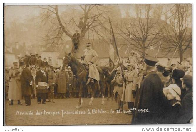 CPA Moselle BITCHE Circulé Militaria Timbre Décollé - Bitche