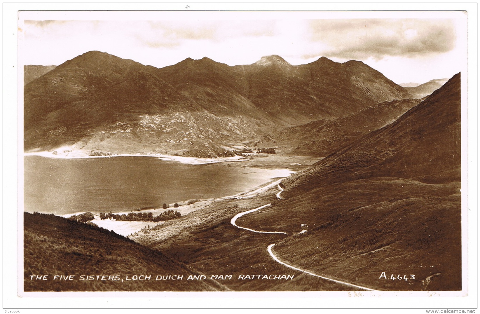 RB 1099 - Real Photo Postcard - Five Sisters - Loch Duich &amp; Mam Rattachan Wester Ross - Ross & Cromarty
