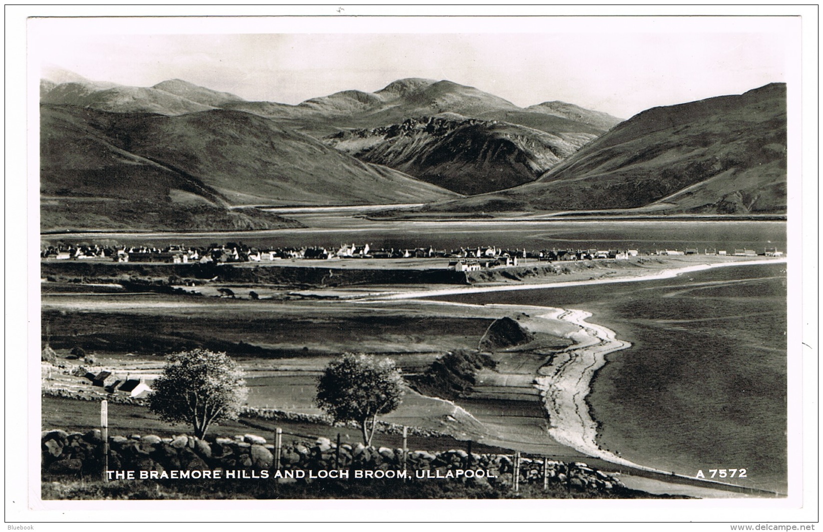RB 1099 - Real Photo Postcard - Braemore Hills &amp; Loch Broom - Ullapool - Ross-shire Scotland - Ross & Cromarty