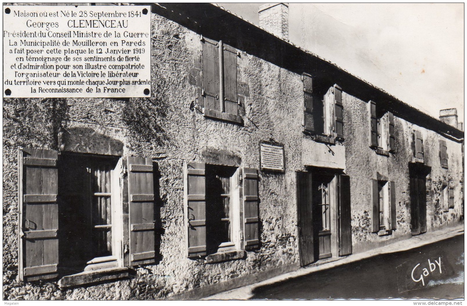 Mouilleron En Pards : Maison Natale De Georges Clémenceau - Mouilleron En Pareds