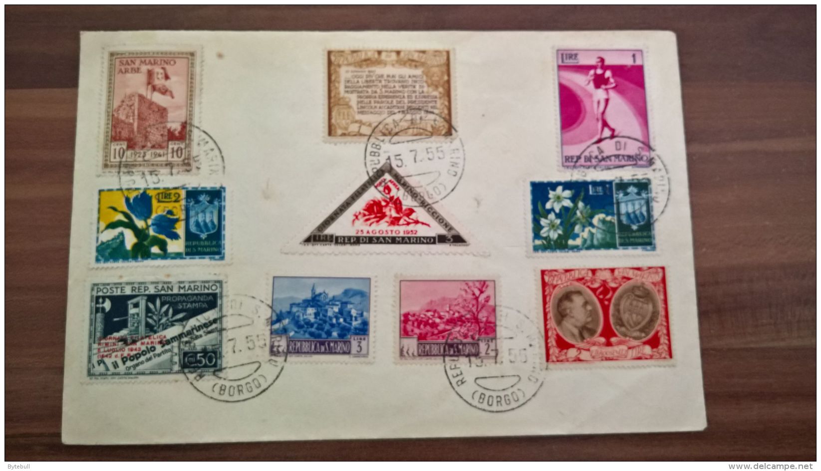 Lettera Di San Marino 1955 - Lettres & Documents