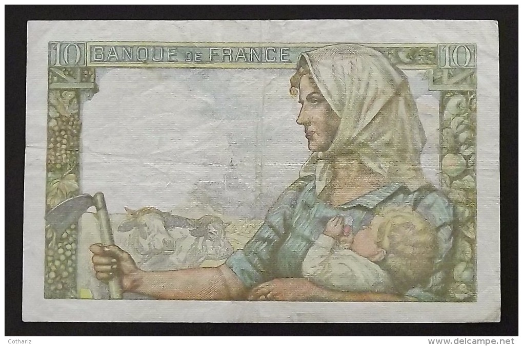 Billet France 10 Francs  "MINEUR"  13-1-1944  TTB - 10 F 1941-1949 ''Mineur''
