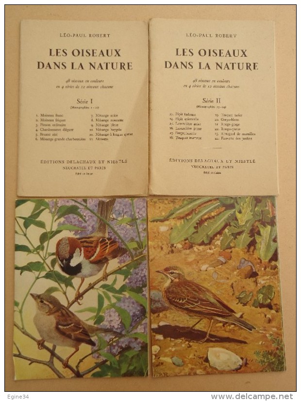 Editions Delachaux & Nestlé - Léo-Paul Robert - Les Oiseaux Dans La Nature - Série 1 Et 2 - Nature