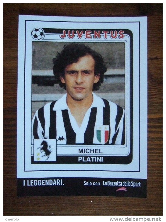 Michel Platini Football Player Juventus Carte Postale - Soccer