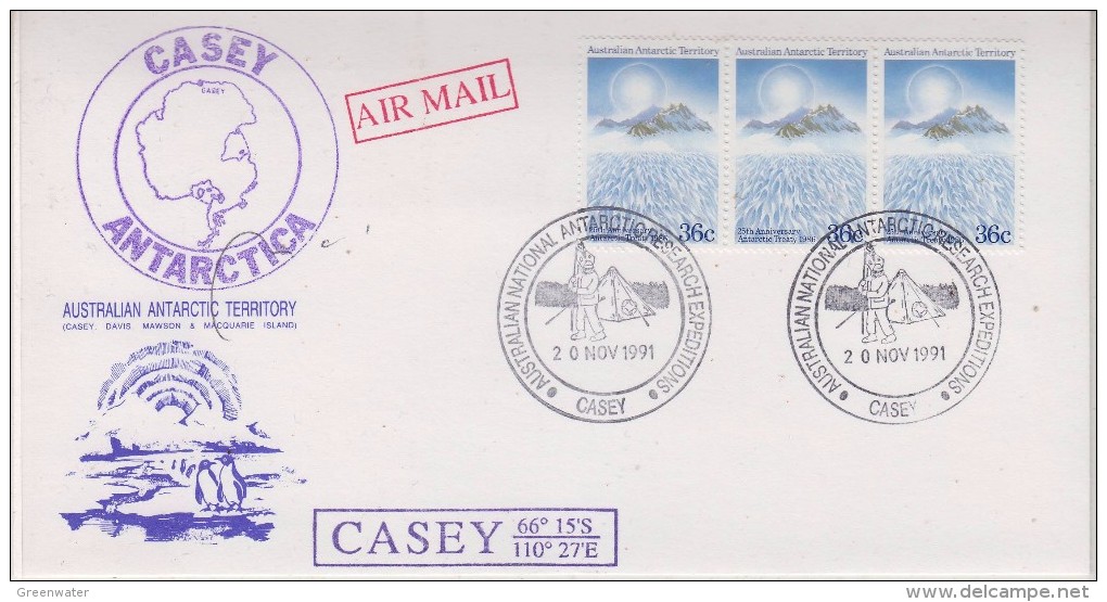 AAT 1991 Casey Cover Ca 20 Nov 1991 (30603) - Brieven En Documenten