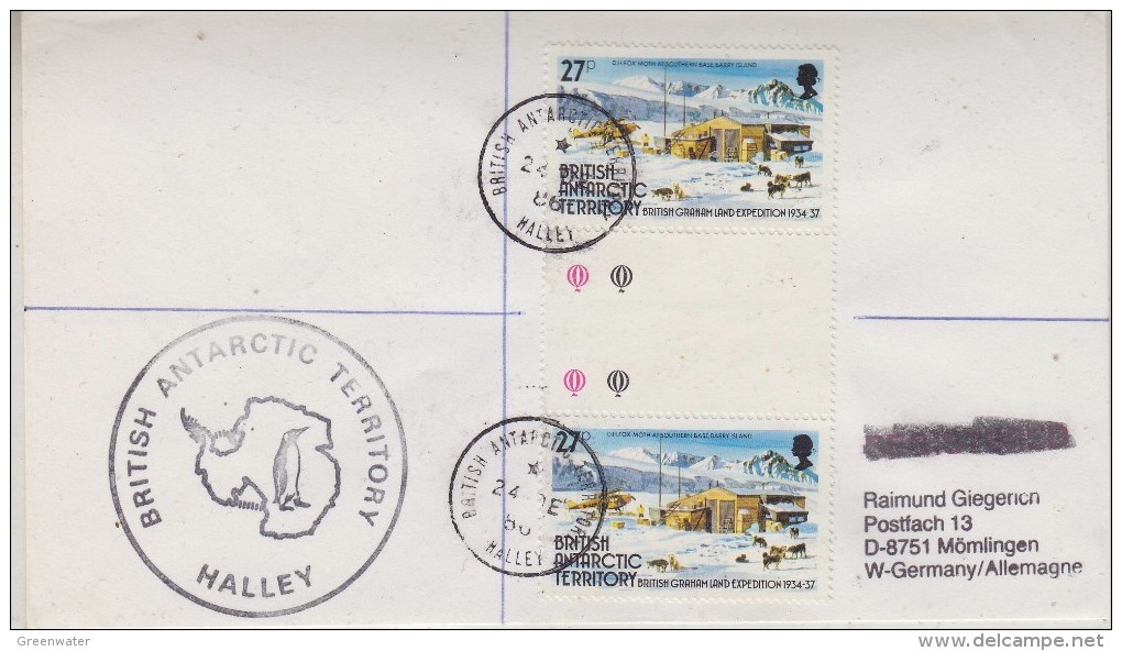 British Antarctic Territory 1986 Halley Cover Ca Haley 24 De 86 (30607) - Brieven En Documenten