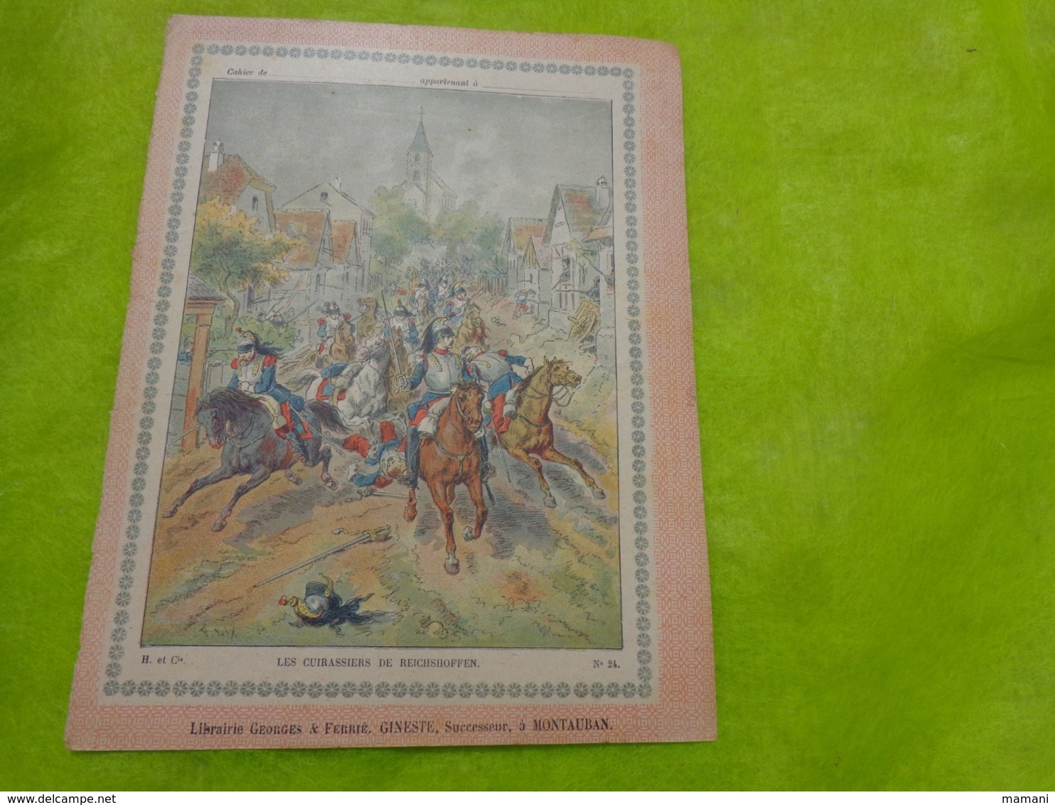 2 protege cahier + 3 couverture de cahier cuirassiers chevalier-gaspard vence-quintonine-savora