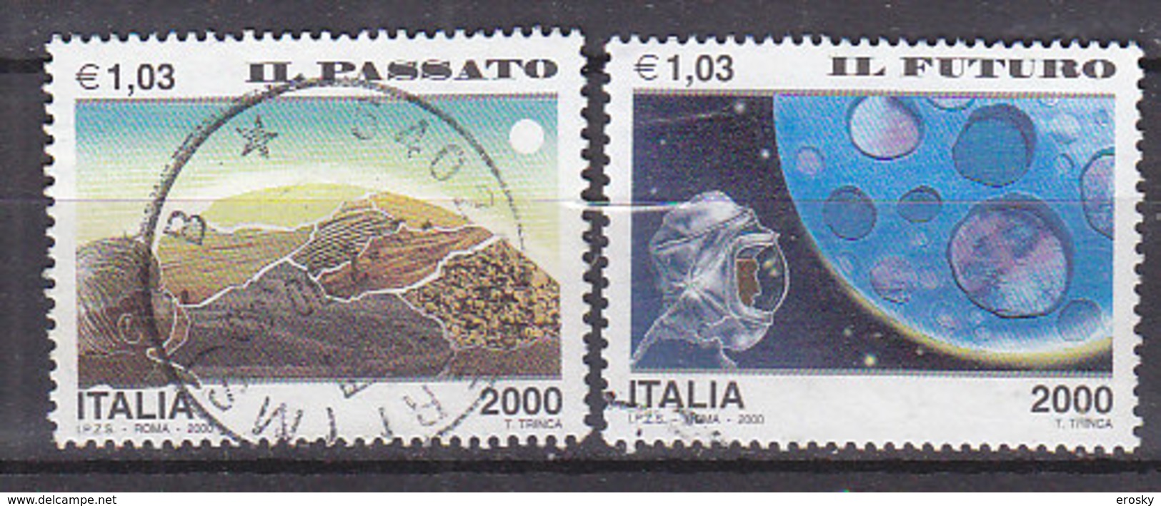 PGL BN1383 - ITALIA REPUBBLICA SASSONE N°2446/47 - 1991-00: Usados