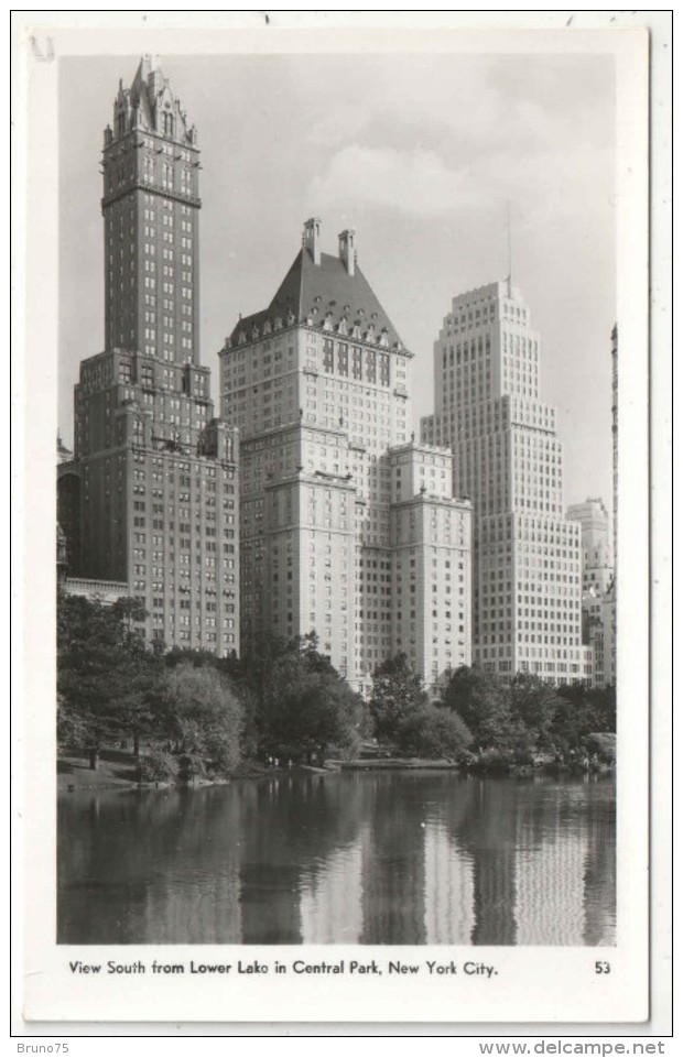 View South From Lower Lake In Central Park, New York City - Central Park